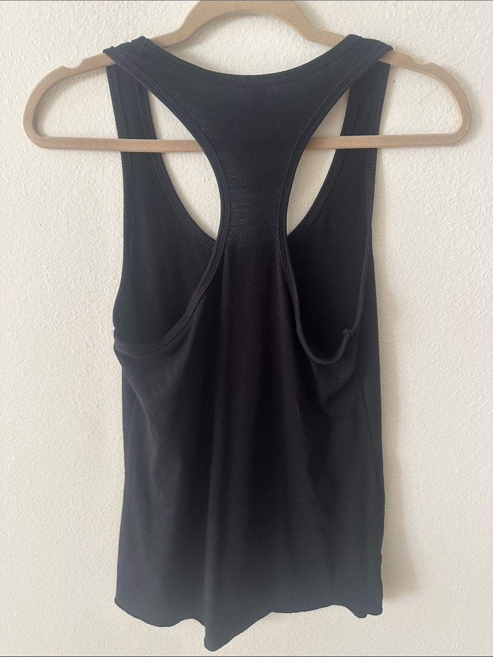 Next Level Apparel Black Racerback Tank with Gold Script - Picture 2 of 3